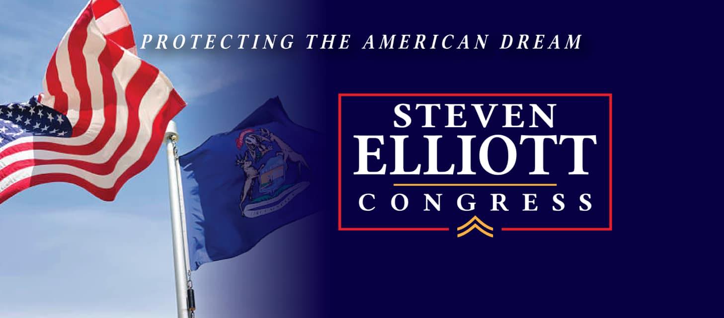Steven Elliott with campaign supporters
